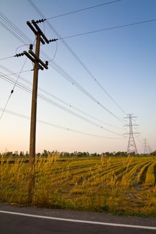 Electricity Pole Royalty Free Stock Photography Electricity Pole Royalty Free Stock Photography