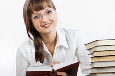 Girl Reading A Book Stock Photography Girl Reading A Book Stock Photography