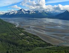 Low Tide In Turnagain Arm Royalty Free Stock Photography Low Tide In Turnagain Arm Royalty Free Stock Photography