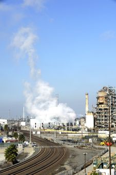 Oil Refinery Royalty Free Stock Photography Oil Refinery Royalty Free Stock Photography