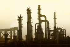 Oil Refinery Stock Image Oil Refinery Stock Image