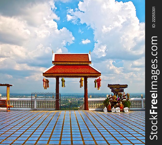 Thai-style roof, Scenic, Chiang Mai, Thailand.