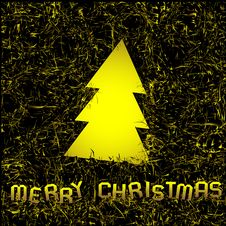 Christmas Tree Of Foil Stock Photo Christmas Tree Of Foil Stock Photo