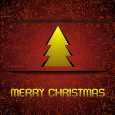 Gold Christmas Tree Royalty Free Stock Images Gold Christmas Tree Royalty Free Stock Images