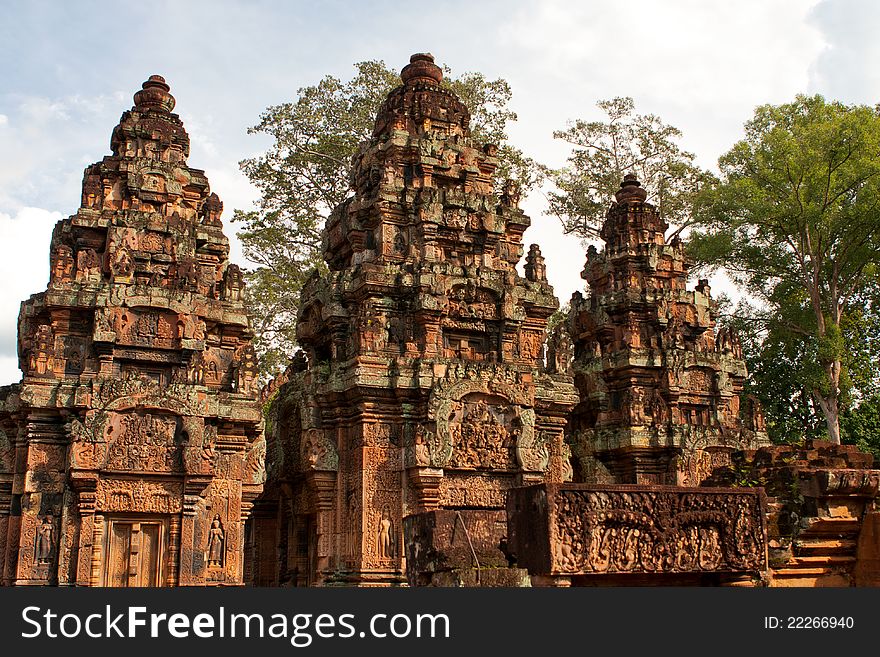 Banteay Srei Temple. Angkor, Cambodia