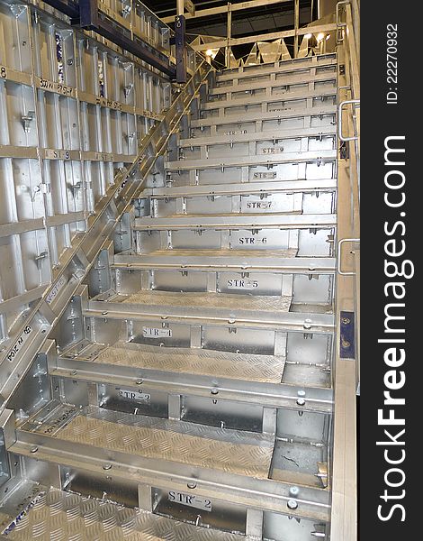 Picture of metal engineering stairs. Picture of metal engineering stairs