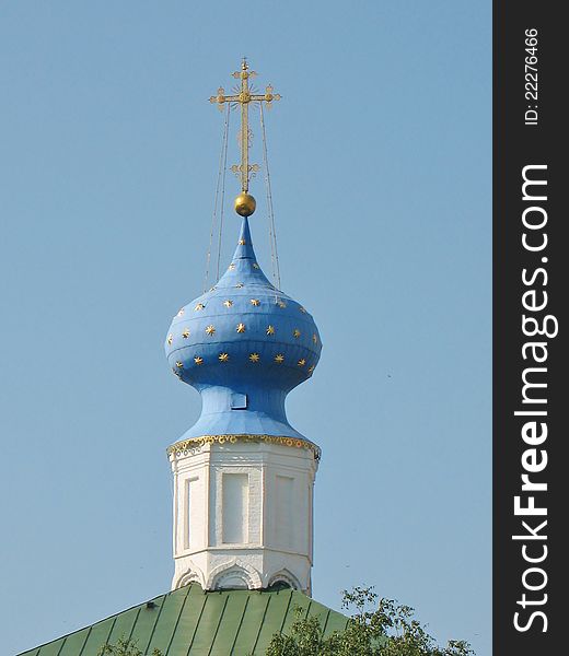 Dome of the church in Ryazan Kremlin