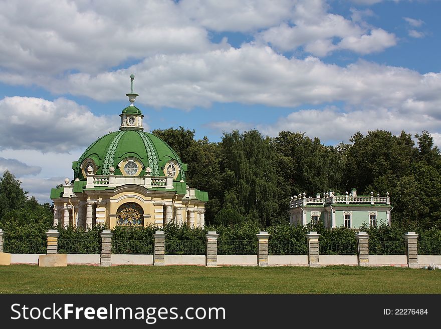 View of the Grotto in Kuskovo estate