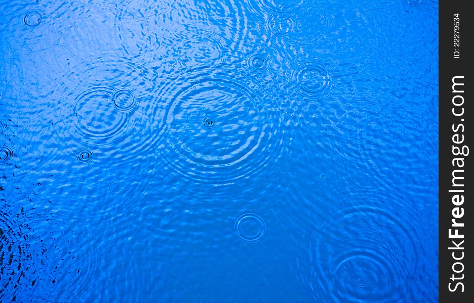 Rippled water surface with drops. Rippled water surface with drops