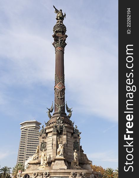 Colon Statue located in Barcelona, Spain. Colon Statue located in Barcelona, Spain