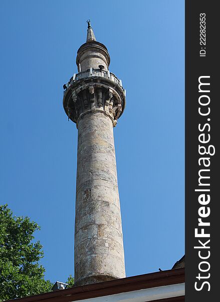 The Minaret of Emir Sultan Mosque in Bursa. The Minaret of Emir Sultan Mosque in Bursa.