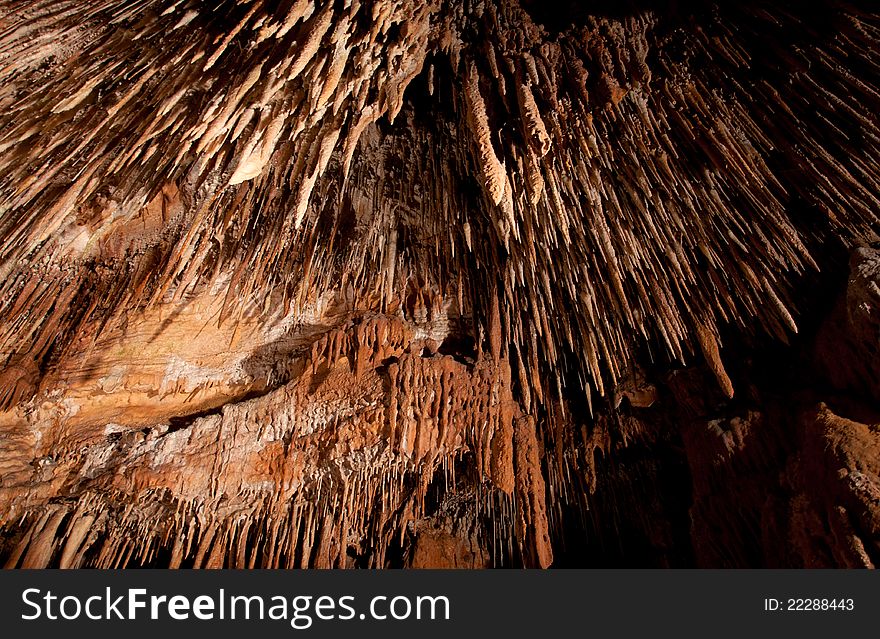 Inside a cave in Tasmania, Australia. Inside a cave in Tasmania, Australia