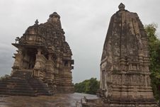 Temples In Khajuraho Stock Photography