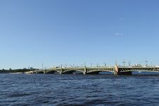 Trinity Bridge In St.Petersburg Stock Photography Trinity Bridge In St.Petersburg Stock Photography