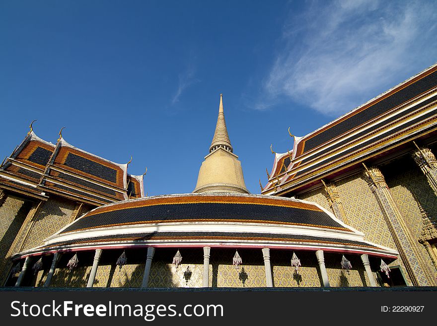 Thai temple in bangkok thailand