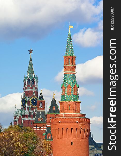 Towers Of Moscow Kremlin