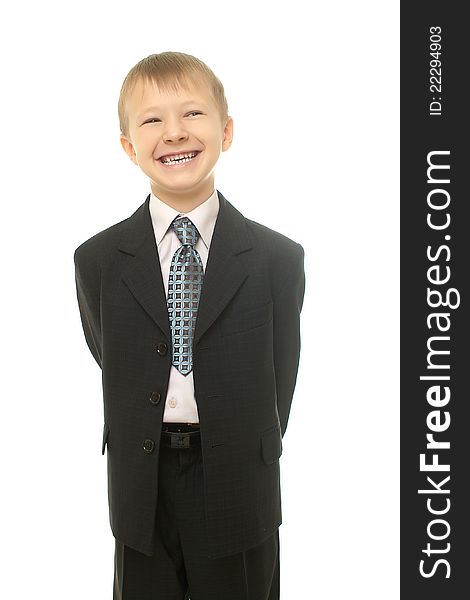 Young businessman boy