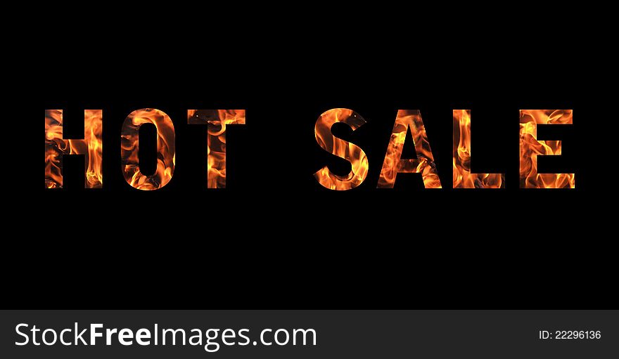 Burning Hot Sale Text
