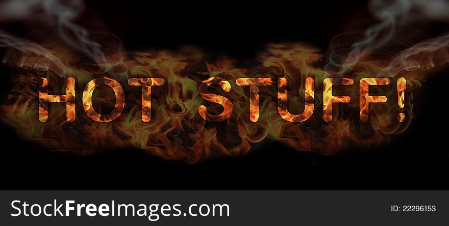 Burning Text - Hot stuff