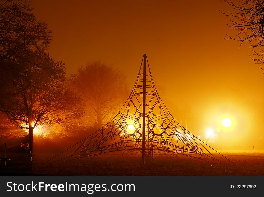 Playground At Night