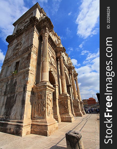 Colosseum And  Arco De Costantino