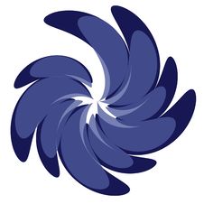 Swirl Pattern Designs In Blue Stock Photography