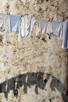 Laundry On The Line Royalty Free Stock Images Laundry On The Line Royalty Free Stock Images