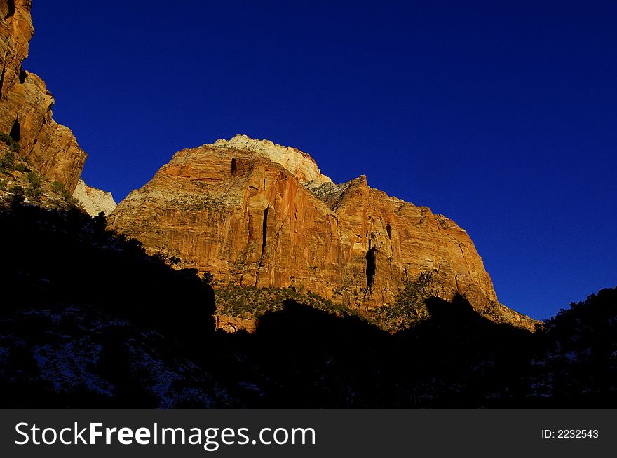 Zion National park in Southern Utah in the western United States.