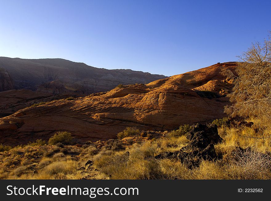 Snow Canyon in Southern Utah in the western United States.