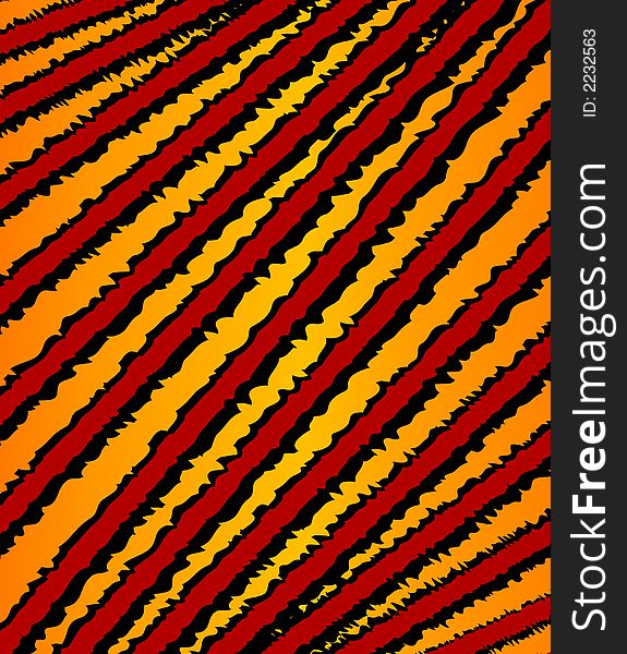 Jagged Red Stripes Pattern