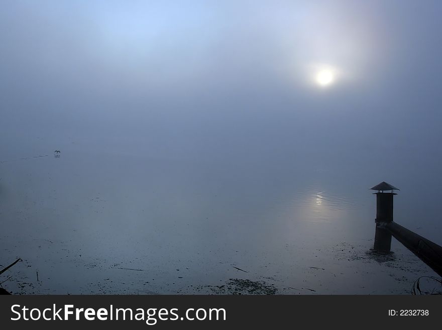 Boat In Mist