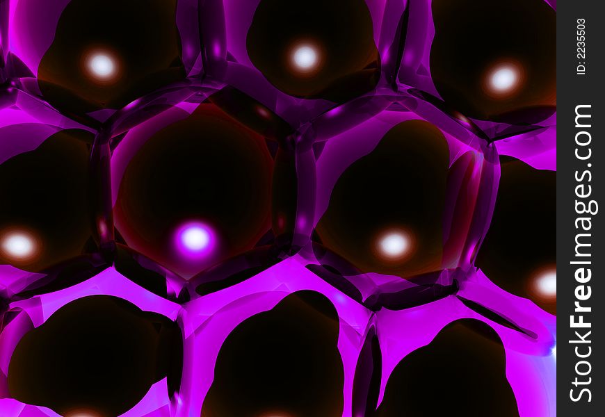 An image of some spherical body cells. An image of some spherical body cells.