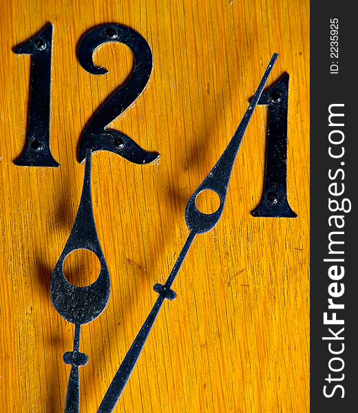 A very old antique wall clock