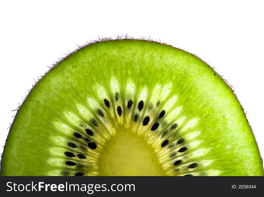 Green Slice Of A Kiwi