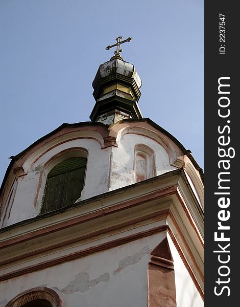 Steeple orthodox church in Poland - Boncza