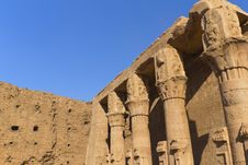 Detailed View Of The Pillars (Edfu, Egypt) Stock Images Detailed View Of The Pillars (Edfu, Egypt) Stock Images
