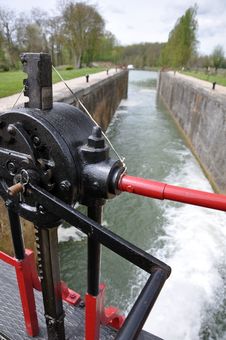 Canal Lock Gate Royalty Free Stock Image Canal Lock Gate Royalty Free Stock Image
