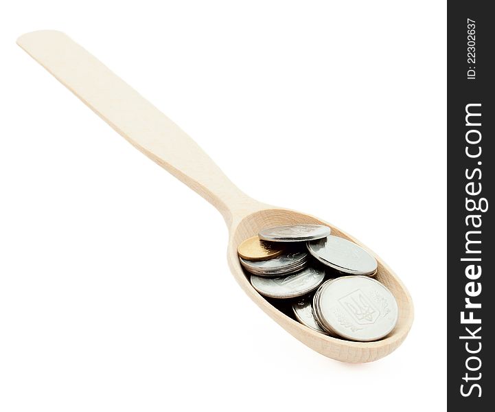 The Wooden Spoon With The Coins