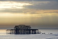 The West Pier In Brighton Royalty Free Stock Photos
