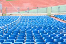 Empty Plastic Chairs At The Stadium Stock Images Empty Plastic Chairs At The Stadium Stock Images