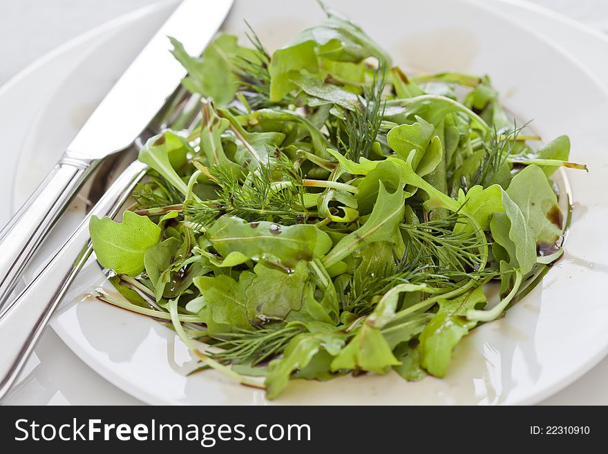 Close up photograph of a fresh healthy salad. Close up photograph of a fresh healthy salad