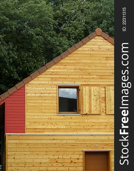 Ecologic wooden house