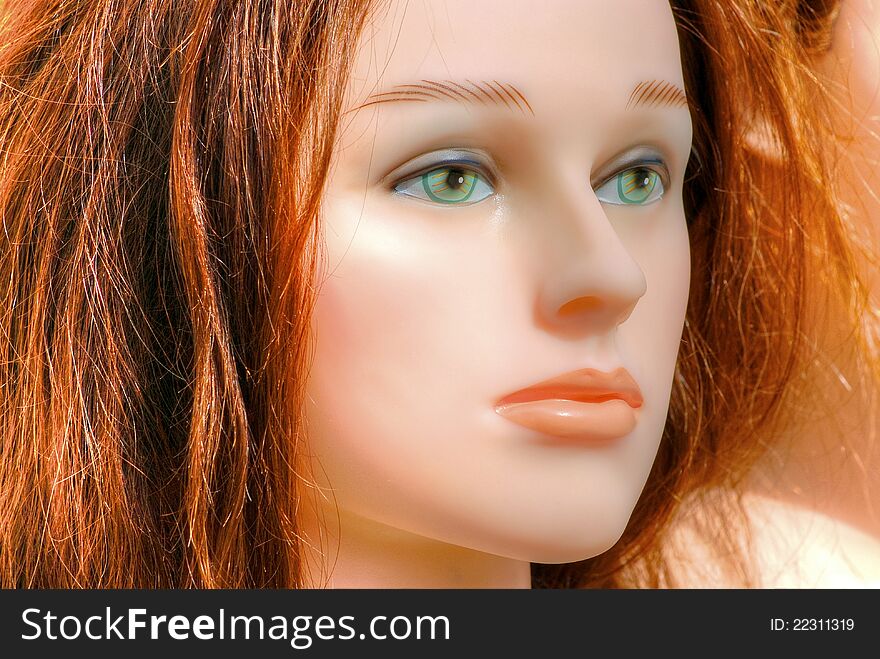 Plastic Redhead Girl