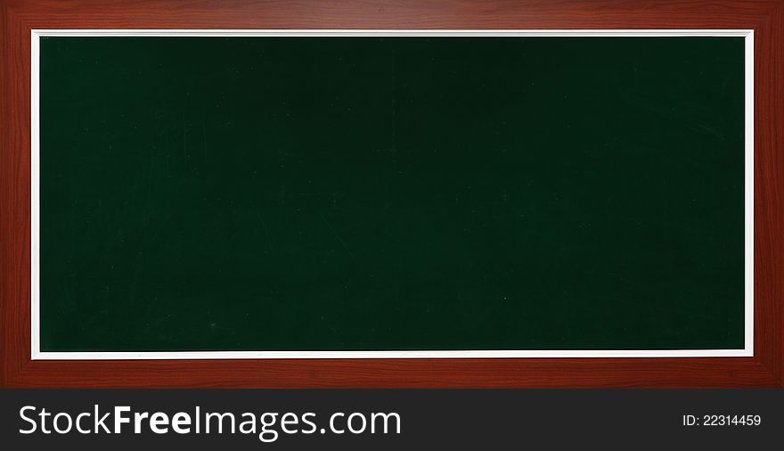 Blackboard used in classroom at school