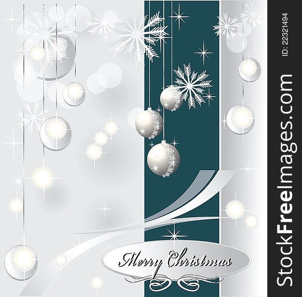 Light Christmas background with sea blue color