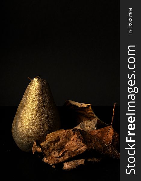 Golden Pear Isolated