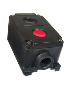 Control Box With Two Buttons. Stock Images