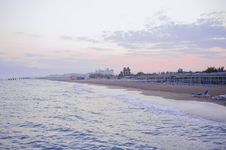 Evening Seaside Royalty Free Stock Photography Evening Seaside Royalty Free Stock Photography