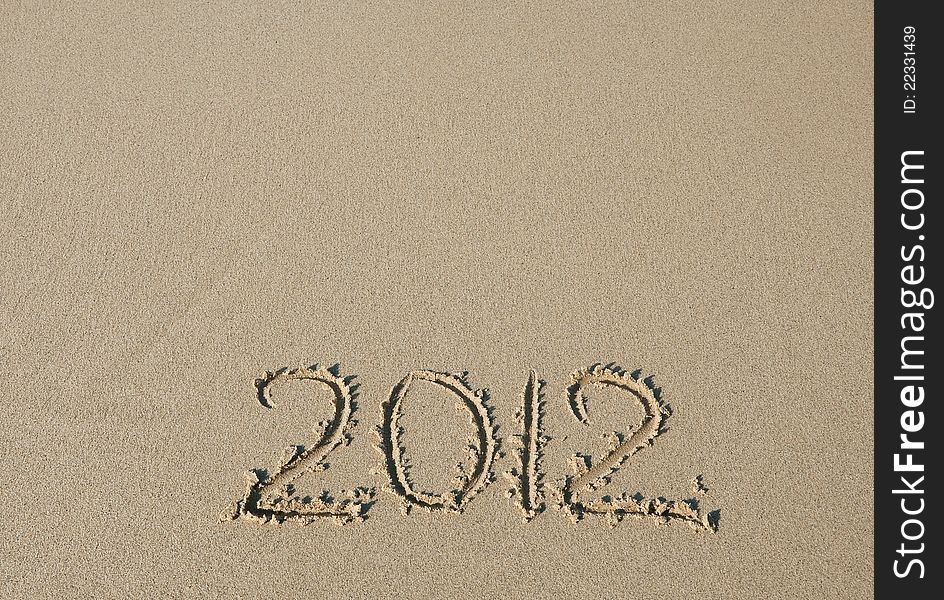 2012 Inscription On The Sand