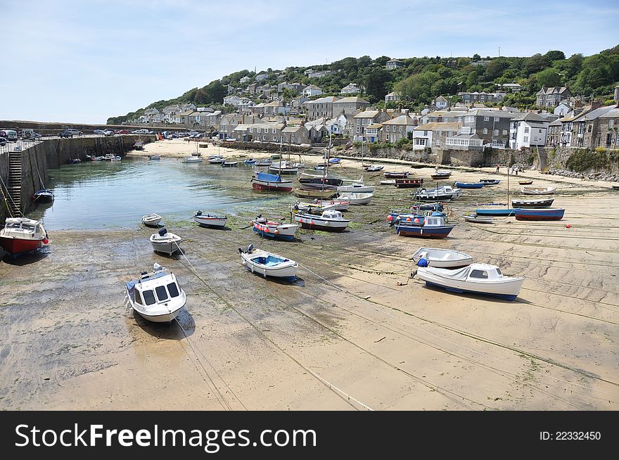 Village harbour in cornwall, south of England, UK. Village harbour in cornwall, south of England, UK